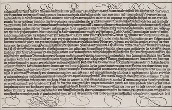 Explanatory Text, Part II, from the Arch of Honor, proof, dated 1515, printed 1517-18. Creator: Hieronymus Andreae.