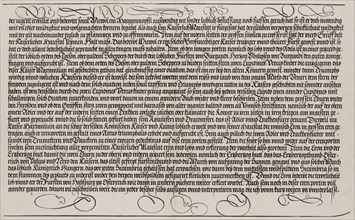 Explanatory Text, Part V, from the Arch of Honor, proof, dated 1515, printed 1517-18, 1515. Creator: Hieronymus Andreae.