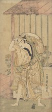 The First Ichikawa Komazo as a Man Standing beside a Building, 1770 or 1771. Creator: Ippitsusai Buncho.