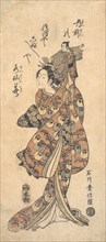 The Actor Bando Hikosaburo I in a Female Role, 1711-1785. Creator: Ishikawa Toyonobu.