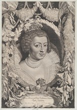 Portrait of Anne of Austria, Queen of France, ca. 1650. Creators: Jacob Louys, Pieter Soutman.