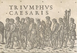 Various figures in procession, from 'The Triumph of Caesar', 1504. Creator: Jacob von Strassburg.