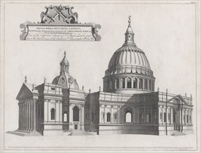 View of the Cathedral Church of St. Paul's, London, Plate 8 from: A Catalogue of t..., 1726 or 1749. Creator: Jacob Schijnvoet.