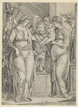 The sacrifice to Priapus (the larger version), ca. 1499-1501. Creator: Jacopo de' Barbari.
