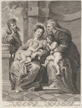 The Holy Family with Saint Elizabeth and the infant Saint John the Baptist, ca. 1640-53. Creators: Jan Witdoeck, Peter Paul Rubens.