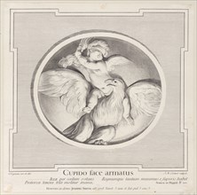 Cupid Astride an Eagle, 1715-96. Creator: Jean-Etienne Liotard.