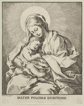 The Virgin holding the infant Christ, after Reni, ca. 1720-70. Creator: Johann Christoph Winkler.
