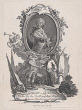 Portrait of Gideon a Laudohn, Nobbleman of Livonia (Latvia), ca. 1740-1760., Creator: Johann Esaias Nilson.