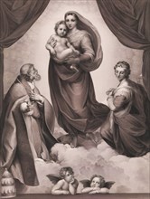 The Sistine Madonna,.n.d. Creator: Johann Friedrich Wilhelm Müller.