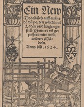 Ein new Modelbuch..., October 22, 1524. Creator: Johann Schönsperger the Younger.