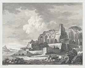 Landscape with Ruins, ca. 1750-70. Creator: Joseph Wagner.