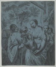 Rebecca and Eliezer, ca. 1730. Creator: Louis Fabritius Dubourg.