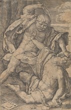 Cain Killing Abel, 1524. Creator: Lucas van Leyden.