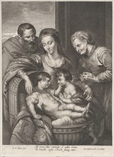 The Holy Family with Saint Elizabeth and the infant Saint John the Baptist, ca. 1615-75. Creator: Lucas Vorsterman.