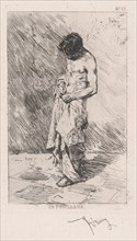 Young man standing dressed in rags, ca. 1860-70. Creator: Mariano Jose Maria Bernardo Fortuny y Carbo.