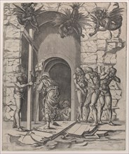 Christ descending into Limbo, 1566. Creator: Mario Cartaro.