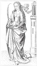 St. Barbara, late 15th century. Creator: Master FVB.