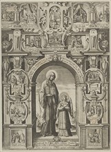 Sancta Francisca de Pontainis Dicta Romana, 1608. Creator: Matthaeus Greuter.