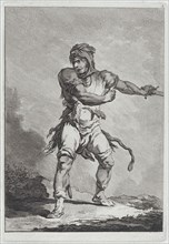 Savage Soldier Holding a Sword, 1764. Creator: Matthias Pfenninger.