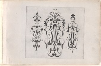Plate from the Print Series 'Grateske voer golt smeden Schrijnwerkers Ende andere..., ca. 1610-1630. Creator: Meinert Gelijs.