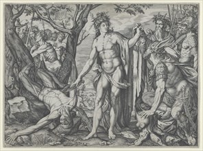 Apollo and Marsyas and the Judgment of Midas, 1581. Creator: Melchior Meier.