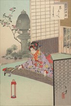 Noblewomen of the Tokugawa Period; Thirty-six Beauties (Sanjuroko kasensoro, 1891-93., 1891-93. Creator: Mizuno Toshikata.