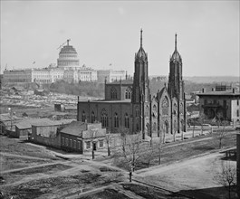 Trinity Episcopal Church, Washington DC, 1862. Creator: George N. Barnard.