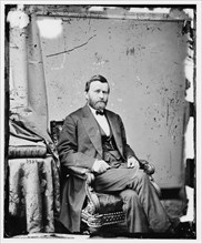 President Ulysses S. Grant, between 1860 and 1875. Creator: Unknown.