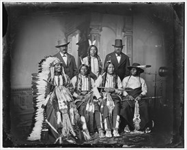 Group of Sioux Indians "Spotted Tail" (photo c. 1875). Creator: Unknown.