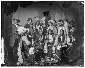 Sioux and Arrapahoe Indian Delegations, between 1865 and 1880. Creator: Unknown.
