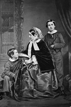 Lady Napier and her sons, between 1855 and 1865. Creator: Unknown.