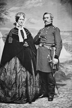 General Willis A. Gorman & wife Martha Stone, between 1855 and 1865. Creator: Unknown.
