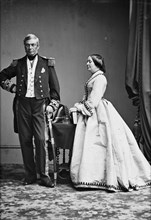 Admiral Milne and wife, 1863 December. Creator: Unknown.