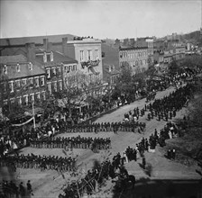 Lincoln's funeral on Pennsylvania Ave., 1865 April 19. Creator: Unknown.