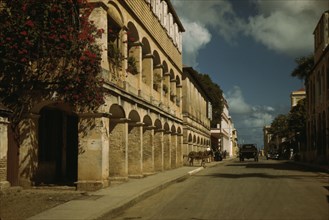 Street in Christiansted, St. Croix Virgin Islands, 1941. Creator: Jack Delano.