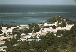 The Virgin Islands...view of the sea coast in the vicinity of Christiansted, Saint Croix, 1941. Creator: Jack Delano.