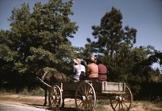 Going to town on Saturday afternoon, Greene County, Ga., 1941. Creator: Jack Delano.