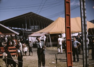 At the Vermont state fair, Rutland, 1941. Creator: Jack Delano.