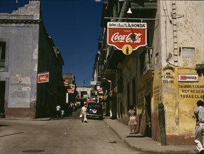 Street in San Juan, Puerto Rico, 1941. Creator: Jack Delano.