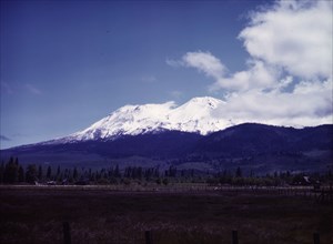 View of Mount Shasta, Calif., 1942. Creator: Russell Lee.