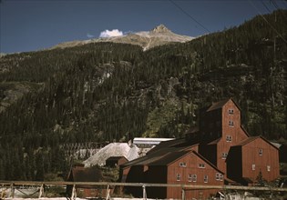 Mill at the Camp Bird Mine, Ouray County, Colorado, 1940. Creator: Russell Lee.