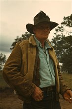 Les Thomas, homesteader, Pie Town, New Mexico, 1940. Creator: Russell Lee.