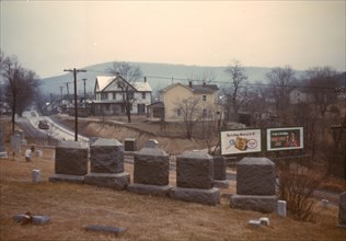 Cemetery at edge of Romney, West Va., 1942. Creator: John Vachon.