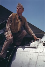 At the Naval Air Base, Corpus Christi, Texas, 1942. Creator: Howard Hollem.