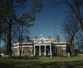 Monticello, home of Thomas Jefferson, Charlottesville, Va., 1943. Creator: John Collier.