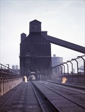 Hanna furnaces of the Great Lakes Steel Corporation, Detroit, Mich. , 1942. Creator: Arthur S Siegel.