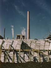 Southland Paper mill, Kraft (chemical) pulp used in making newsprint, Lufkin, Texas, 1943. Creator: John Vachon.