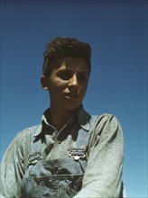 Portrait of a farm boy, between 1941 and 1945. Creator: Unknown.