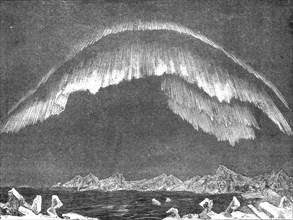 'Aurora in the Polar Basin; A day's sport in the Polar Sea', 1875. Creator: Unknown.