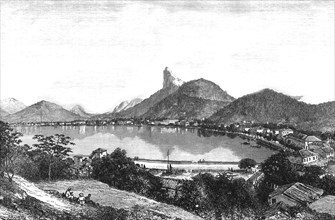 'Botafogo Bay and the Corcovado; Rio De Janeiro and the Organ Mountains', 1875. Creator: Thomas Woodbine Hinchliff.